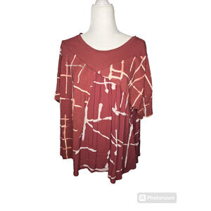 ANTHROPOLOGIE AKEMI + KIN RUST COLORED BOHO TOP, BOHEMIAN FALL TOP Medium